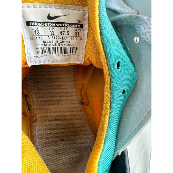 Nike Air Huarache White Turquoise Gold - Picture 14 of 15